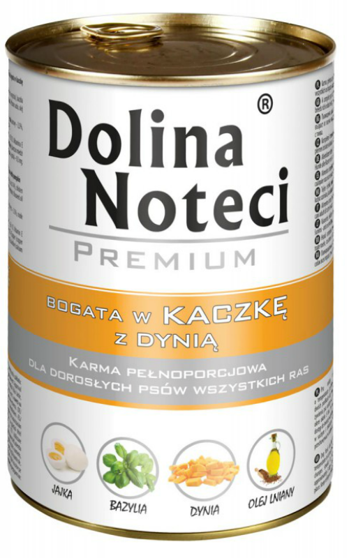 Dolina Noteci Premium karma dla psa bogata w kaczkę z dynią 400g