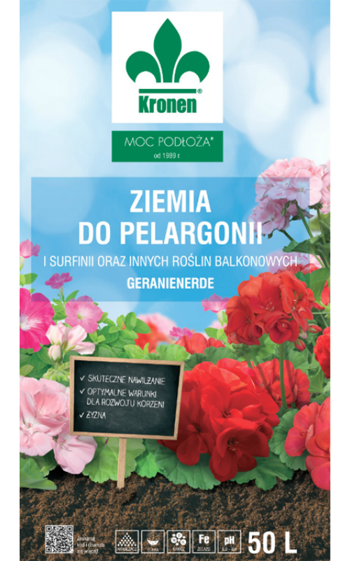 Kronen ziemia do pelargonii