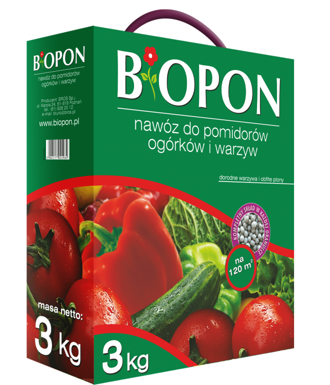 Biopon nawóz do pomidorów, ogórków i warzyw