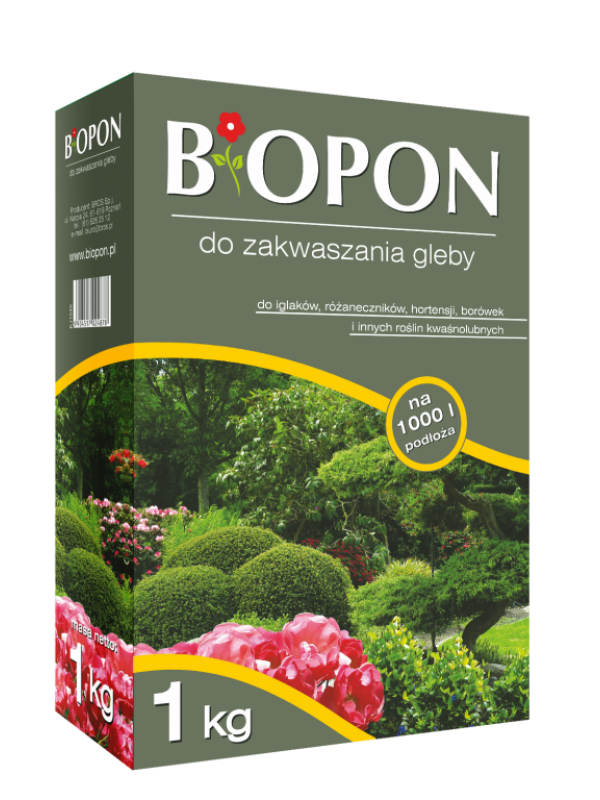 Biopon do zakwaszania gleby