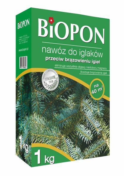 Biopon nawóz do iglaków przeciw brązowieniu igieł