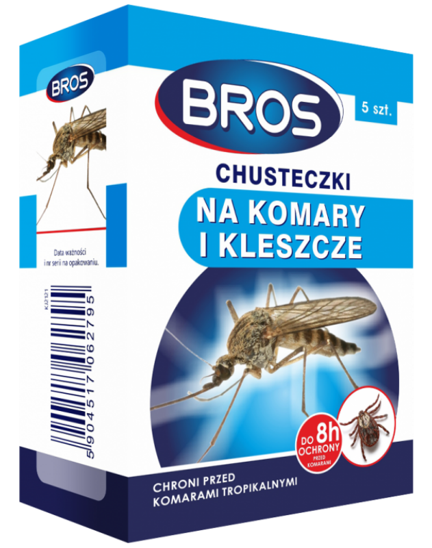 Bros chusteczki na komary i kleszcze