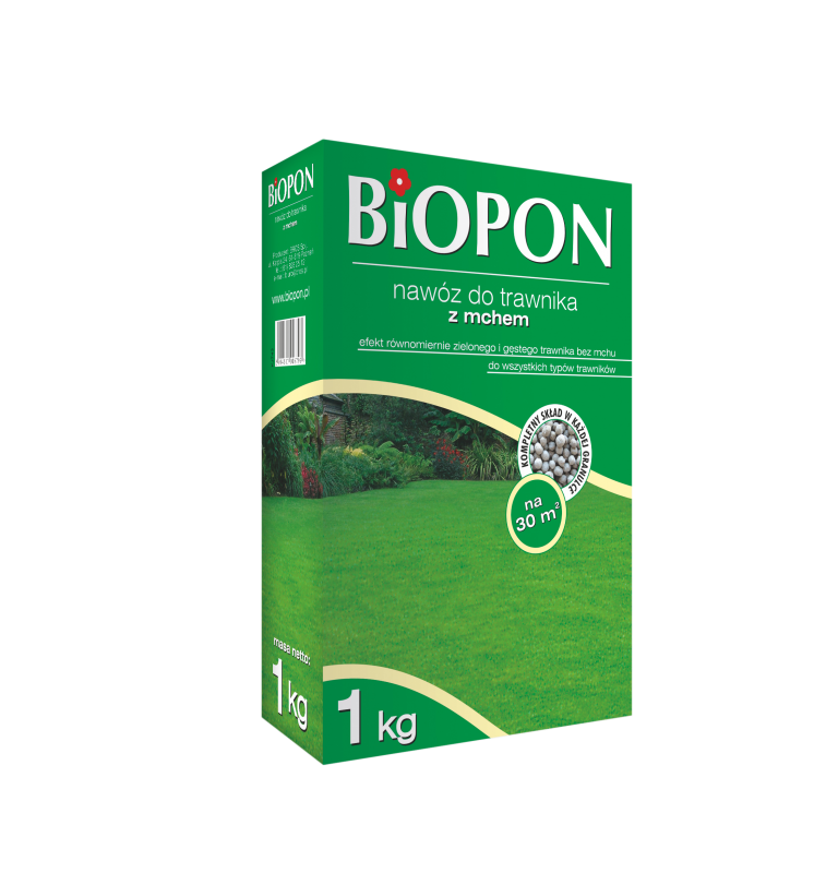 Biopon nawóz do trawnika z mchem